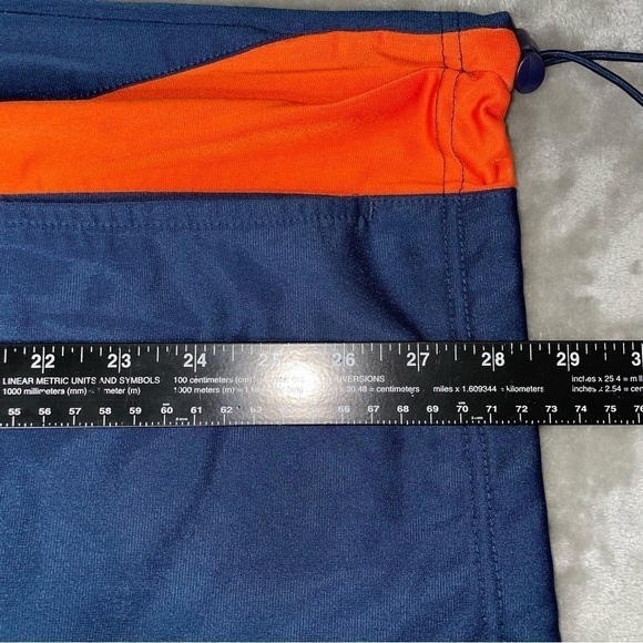 Boombah Full Zip Up Sweater Adjustable Cinch Waist Blue & Orange Active Size XL - Picture 10 of 10